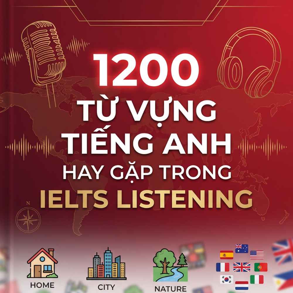 1200 từ vựng tiếng Anh hay gặp trong IELTS Listening